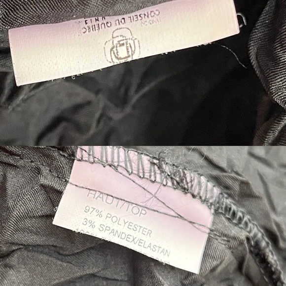 JOSEPH RIBKOFF Sheer Bell Sleeve Tie Front Black Jacket Crinkle High Low Ruffle - Picture 12 of 17